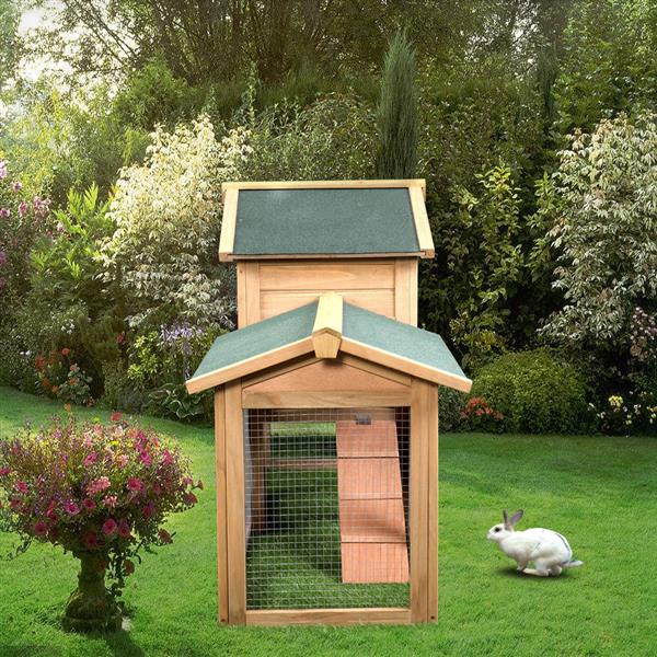 Wooden Chicken Coop Hen House Large 2 Layer or Rabbit