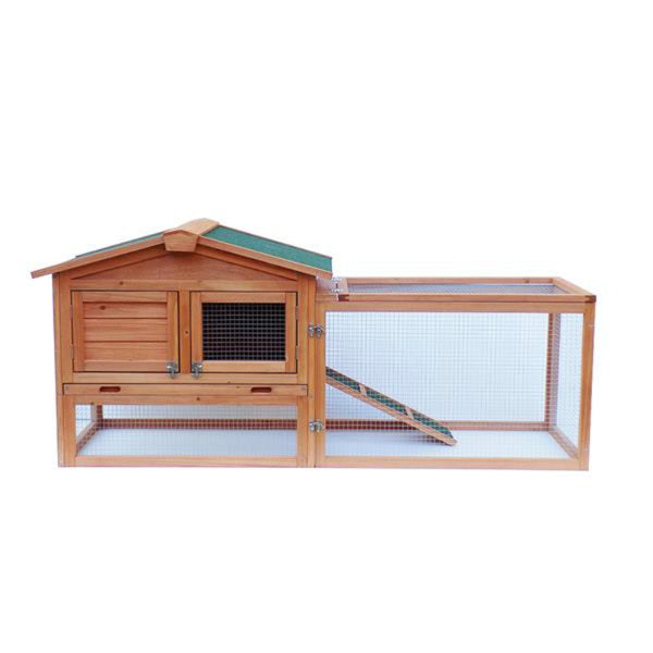 Waterproof Two-tier Wooden Rabbit/Chicken Coop House