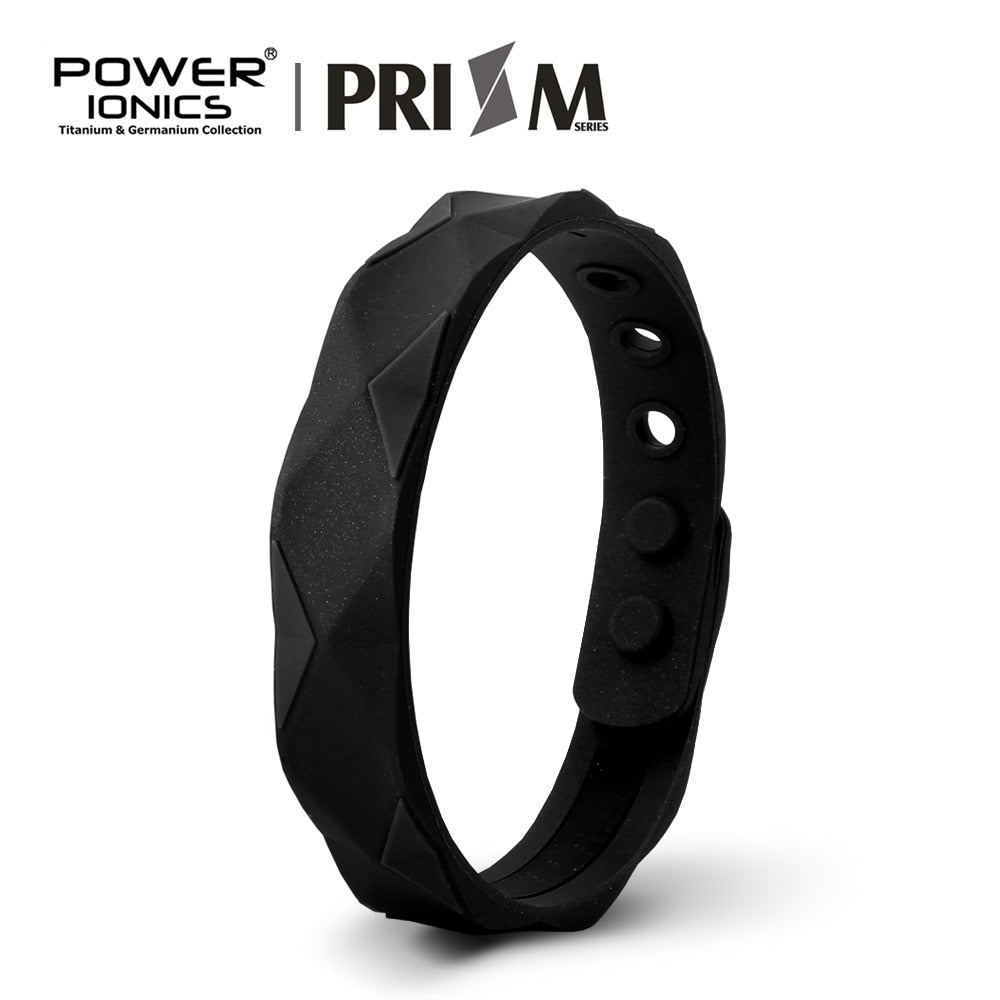 Power Ionics Prism 2000 Ions Titanium Germanium Wristband Bracelet Balance Energy Balance Human Body