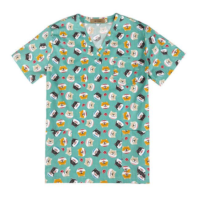 Cartoon Medical Scrubs Breathable