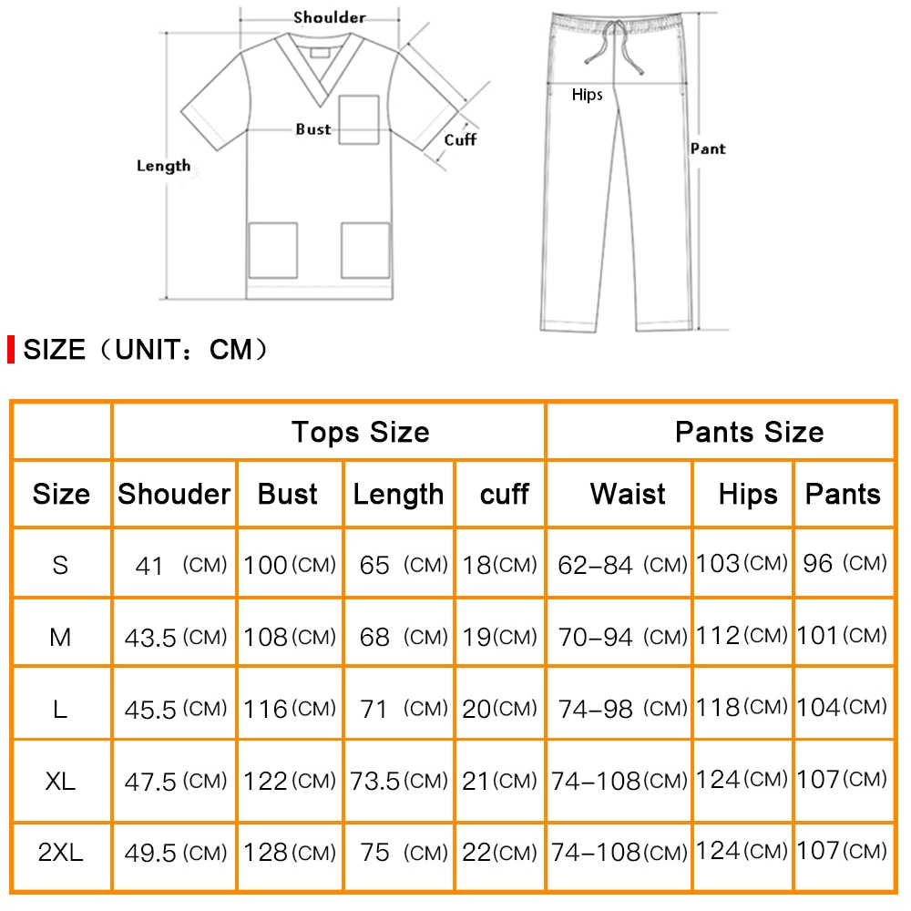 Niaahinn Health Services Scrubs Set Uniforms V-Neck Beauty Salon Work Uniform Women Sets Pet Grooming Institution Scrubs Coat