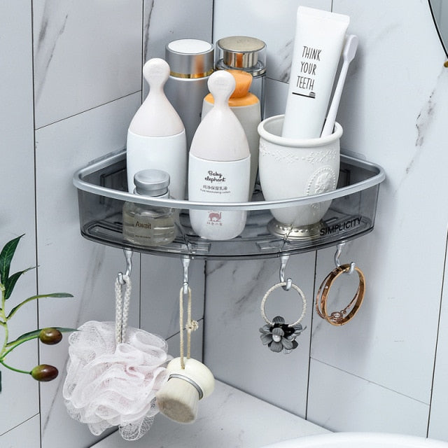 Punch-free Bathroom Shelf Storage Rack