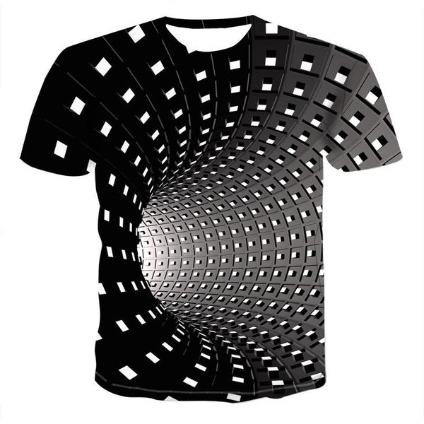 Vertigo Hypnotic 3d Tee Shirt Men&#39;s Summer