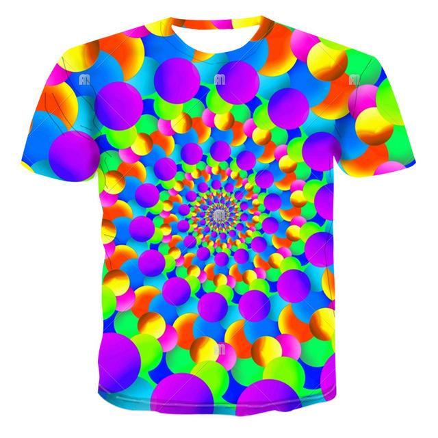 Vertigo Hypnotic 3d Tee Shirt Men&#39;s Summer