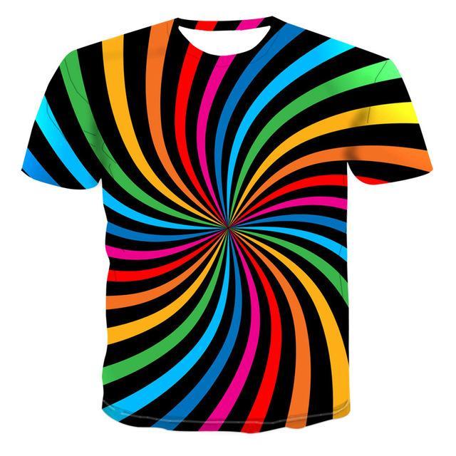 Vertigo Hypnotic 3d Tee Shirt Men&#39;s Summer