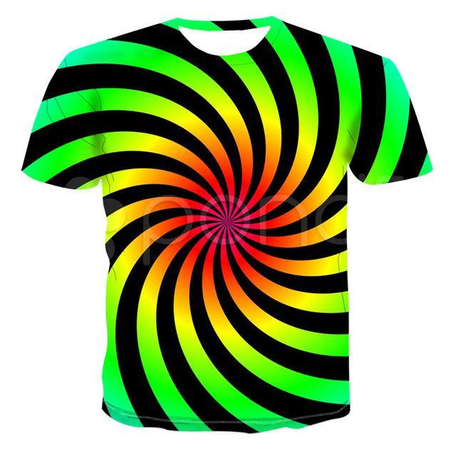 Vertigo Hypnotic 3d Tee Shirt Men&#39;s Summer