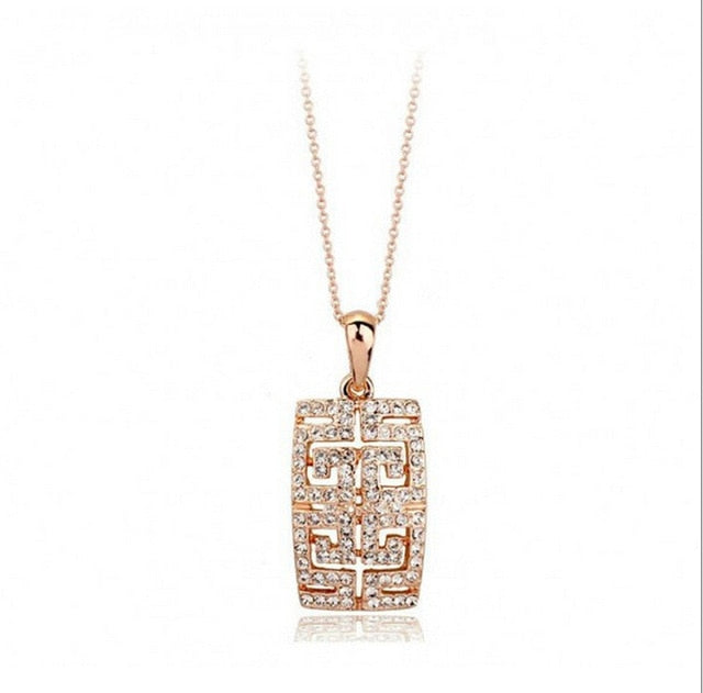 Hot Sale gold-color Austria Crystal Jewelry Set