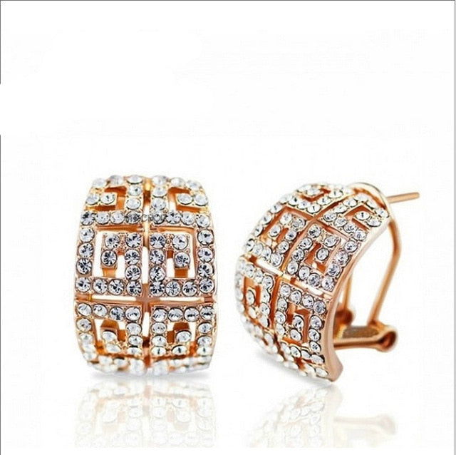 Hot Sale gold-color Austria Crystal Jewelry Set