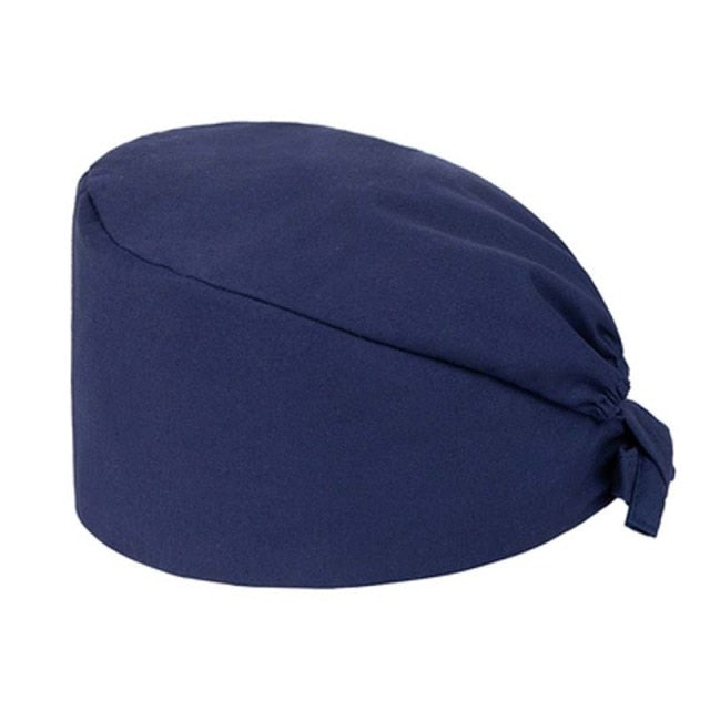 Solide Color Scrub Nurse Hat Adjustable