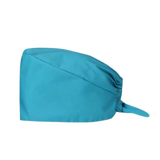 Solide Color Scrub Nurse Hat Adjustable