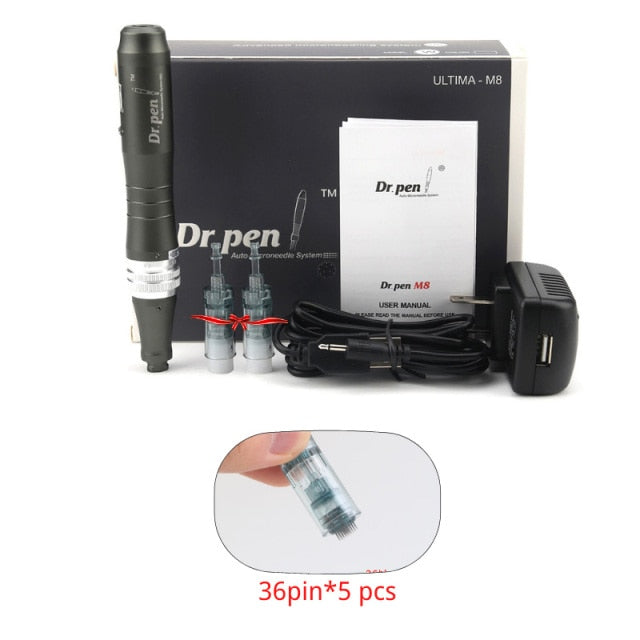 Dr pen M8 With 5 pcs Cartridges Drag Nano