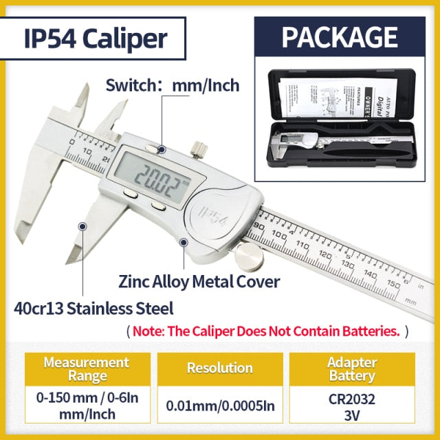 Digital Metal Caliper Vernier Calipers Electronic