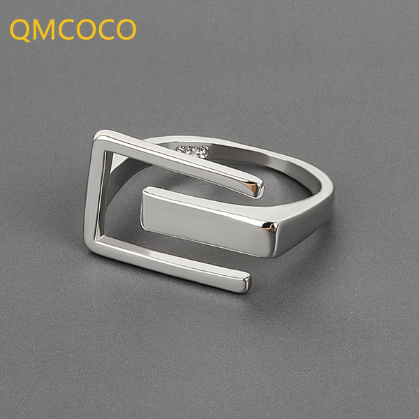 Minimalist  925 Silver Wide Ring New Style