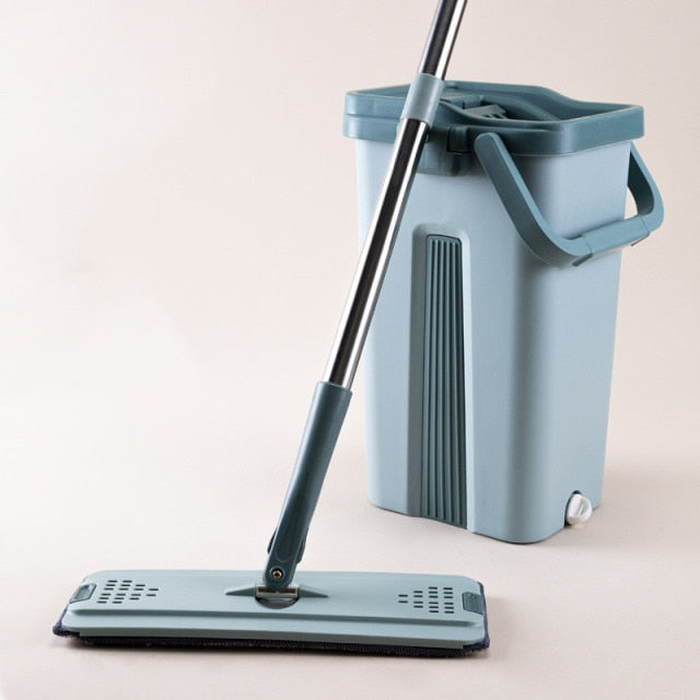 Mop with Bucket Squeeze for Wash Floor