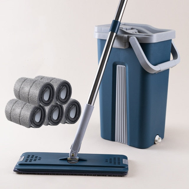 Mop with Bucket Squeeze for Wash Floor