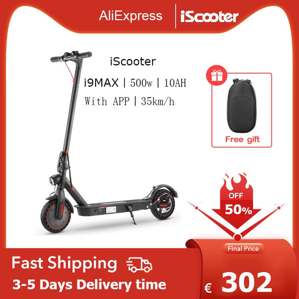iScooter i9Max Electric Scooter for Adults 500w