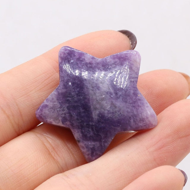 Natural Stone Amethyst Powder Crystal Star