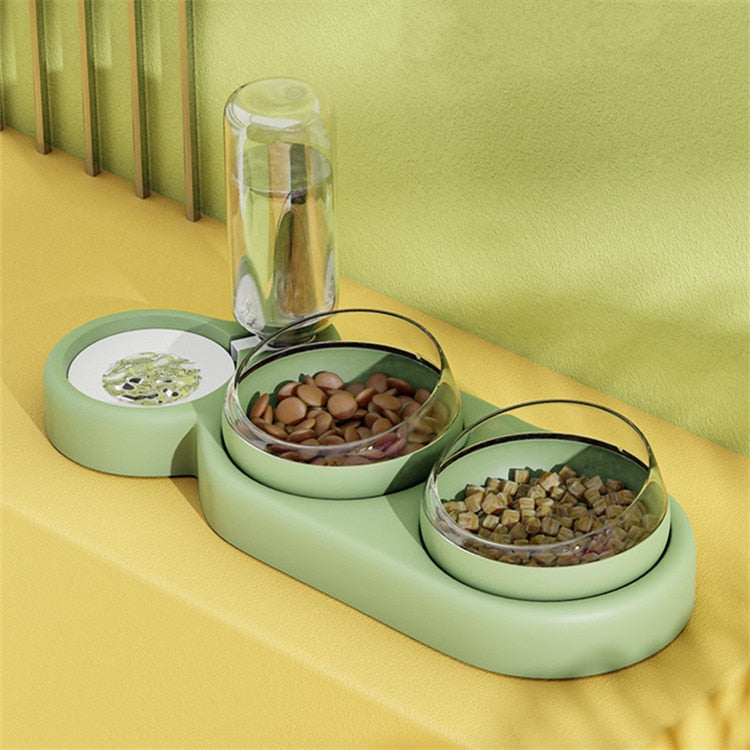 Pet Cat Dog Bowl Automatic Feeder Food