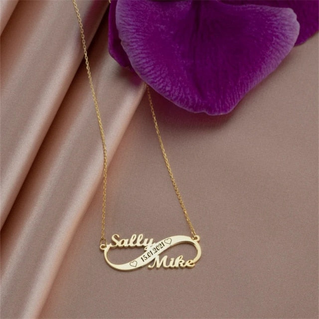 Customized Infinite Butterfly Chain Necklace