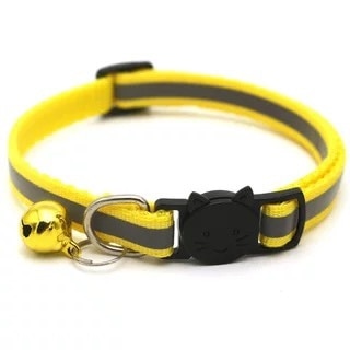 Pet Cat Collar Reflective Pet Bell Collar Adjustable