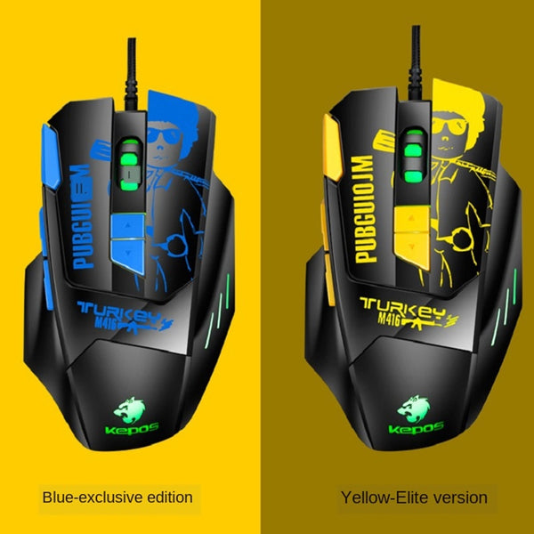 Wired Gaming Mouse Colorful LED Breathing