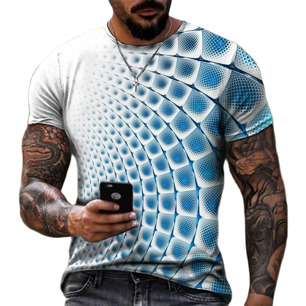 Tee Shirt Casual Fashion Vertigo Hypnotic 3D Printed